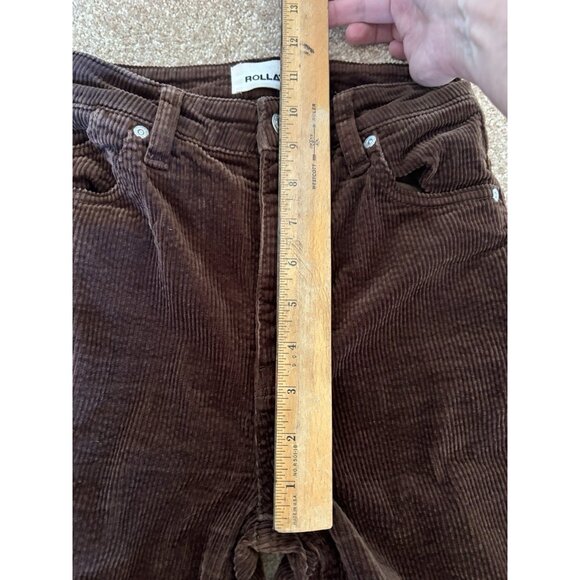 ROLLA'S Women's 24 Eastcoast Flare Brown Corduroy Pants High Rise $139 - Picture 9 of 9
